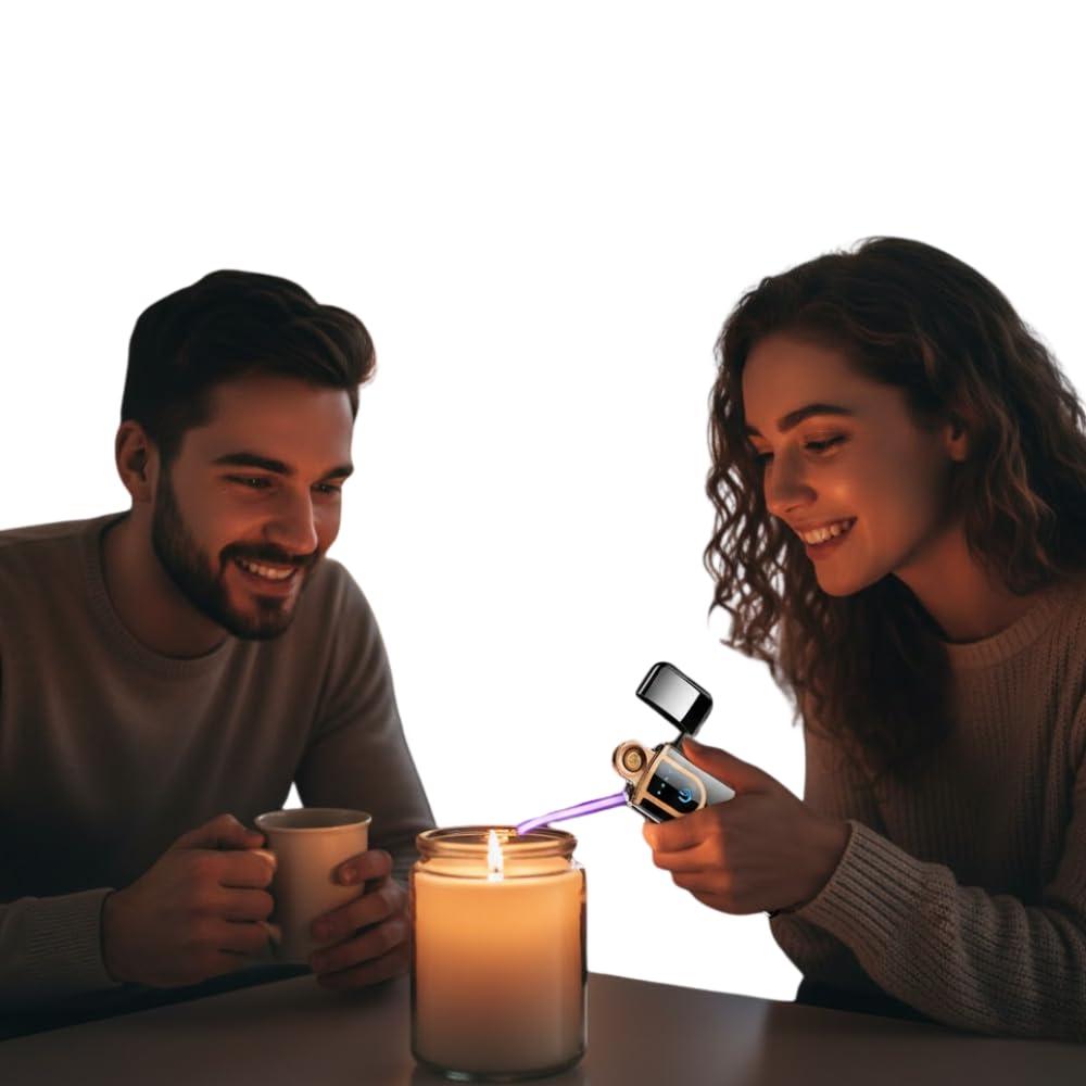 Drumstone (𝐒𝐩𝐞𝐜𝐢𝐚𝐥 𝟏𝟓 𝐘𝐞𝐚𝐫𝐬 𝐖𝐚𝐫𝐫𝐚𝐧𝐭𝐲) Portable Pocket Mini Slim USB Rechargeable Touch Sensor Lighter, Metal Flameless Windproof Lighter for Smoking, Cap Straight Electronic-picture-13