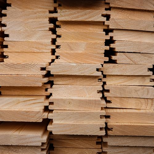 Modernes Fassadenprofil Lärche 24 x 146 mm Länge 190 cm Konstruktionsholz glatt Fasebretter Modernes Fassadenprofil Lärche 24 x 146 mm Länge 190 cm Konstruktionsholz glatt Fasebretter