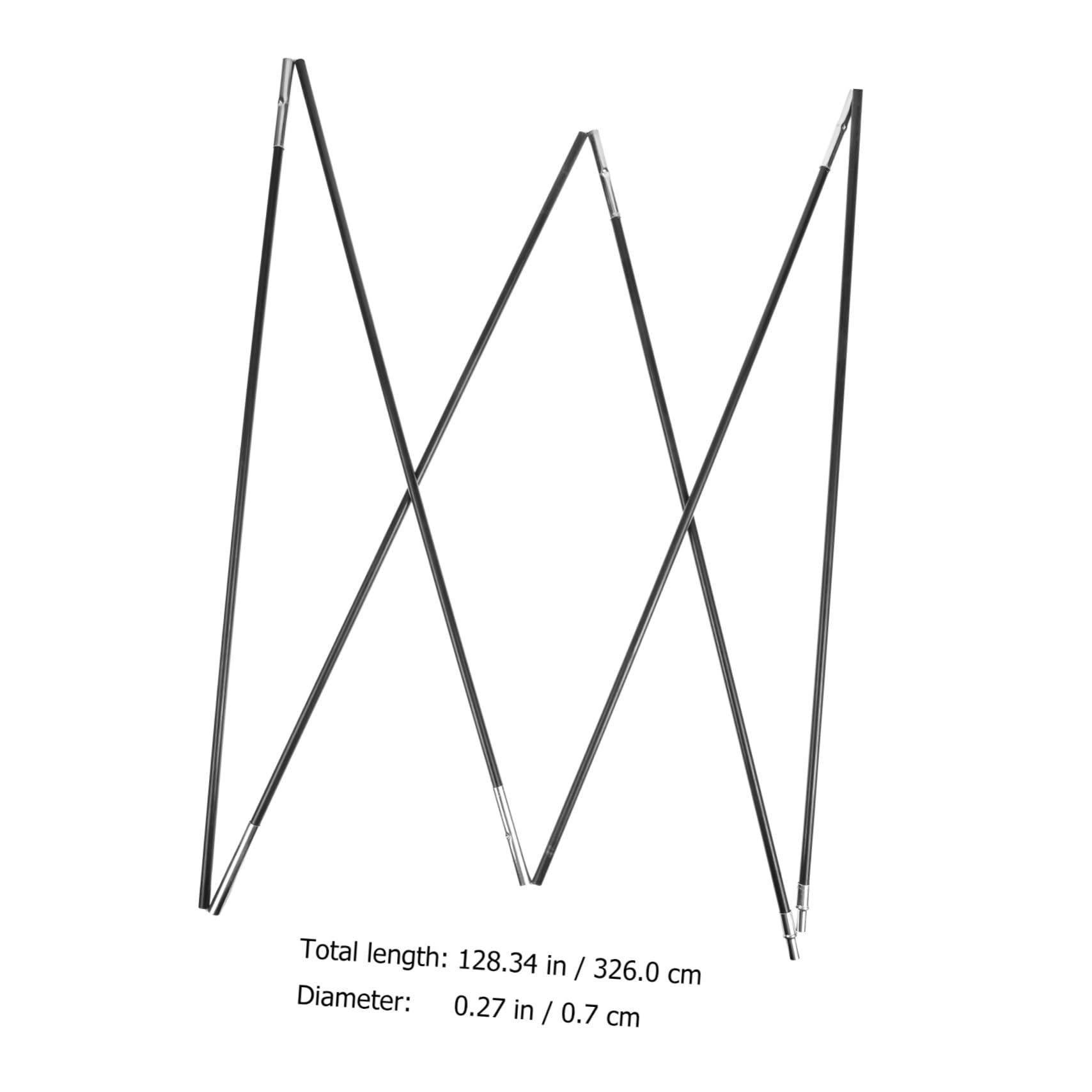 Zerodeko Campingzubehör Zeltgestänge Fiberglas Zeltstangen Leicht Robust Windresistent für Rucksackzelte Wanderungen Outdoor Camping
