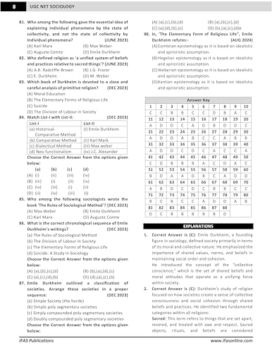 Image of UGC NET Sociology Paper 2 Book 2026 | 12 Years' PYQs (2014-Jun2025) with Detailed Solutions | For NTA UGC NET /JRF /& SET | Previous Year Question Papers Solved | Topic-wise Sorted PYQs | IFAS