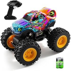 Remote Control Monster Truck Toys with Led Light Remote Control Car Rechargeable RC Car All Terrain for RC Truck for Boys, Monster Truck Toys for Kids