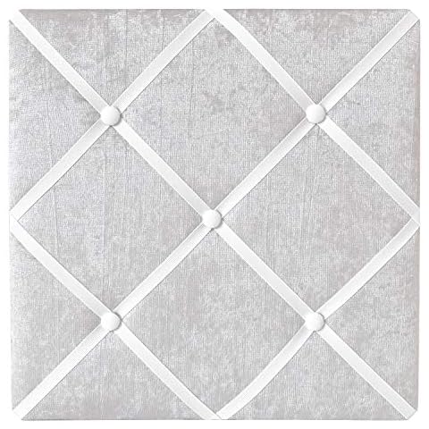 Sweet Jojo Designs Grey Fabric Memory Memo Photo Bulletin Board Cover