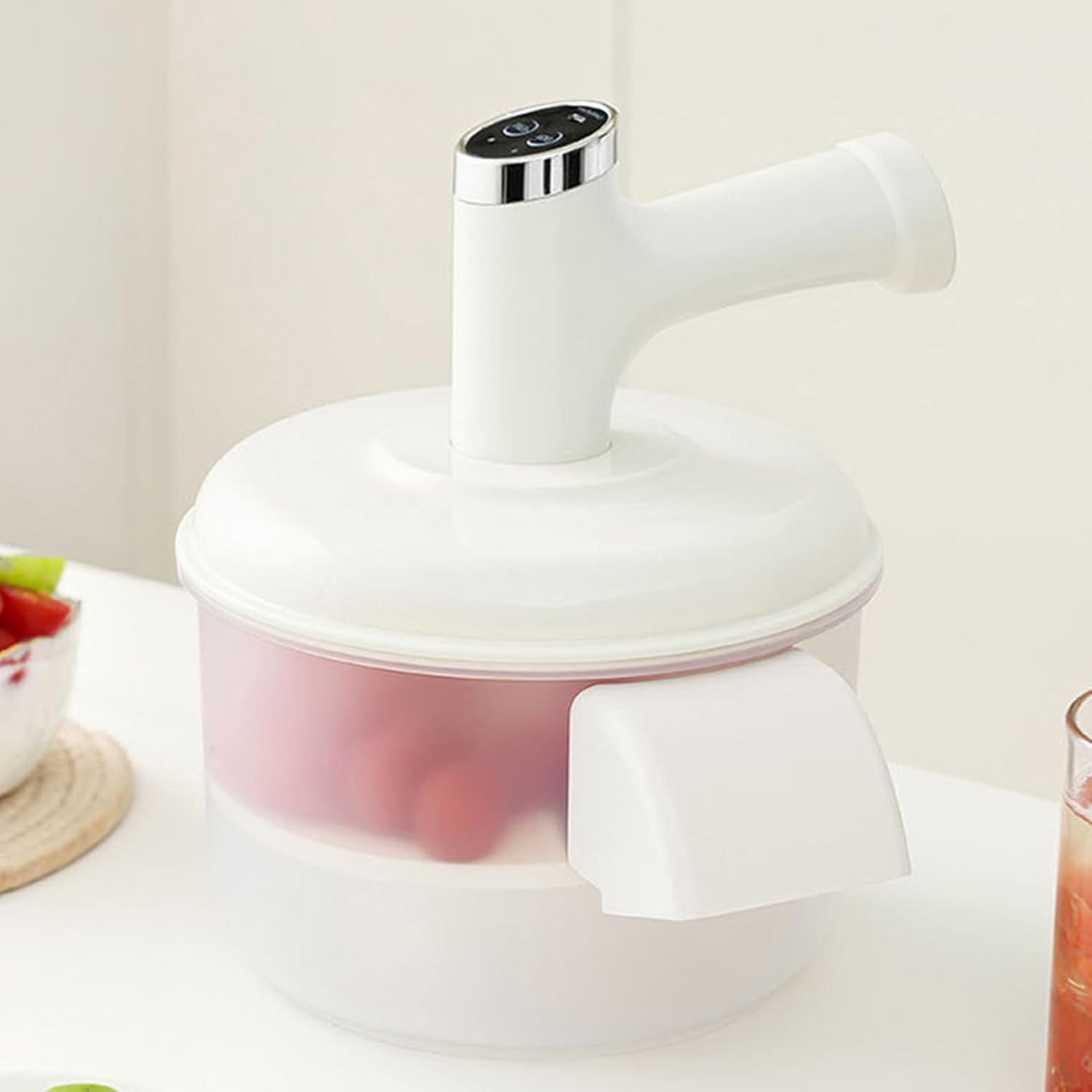 Grape Peeler Machine,Vegetable Skin Remover,Automatic Grape Peeling Machine - for Home Small Fruits Berries Tomato Cherry Garlic Camping Travel Picnic