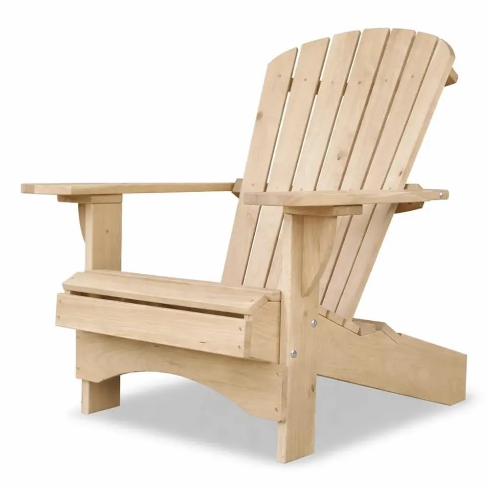 Original Dream-Chairs Seit 2007 Chaise Adirondack Chaise de Jardin Comfort en chêne en kit Chaise d'extérieur résistante aux intempéries pour la détente en extérieur Charge maximale 170 kg