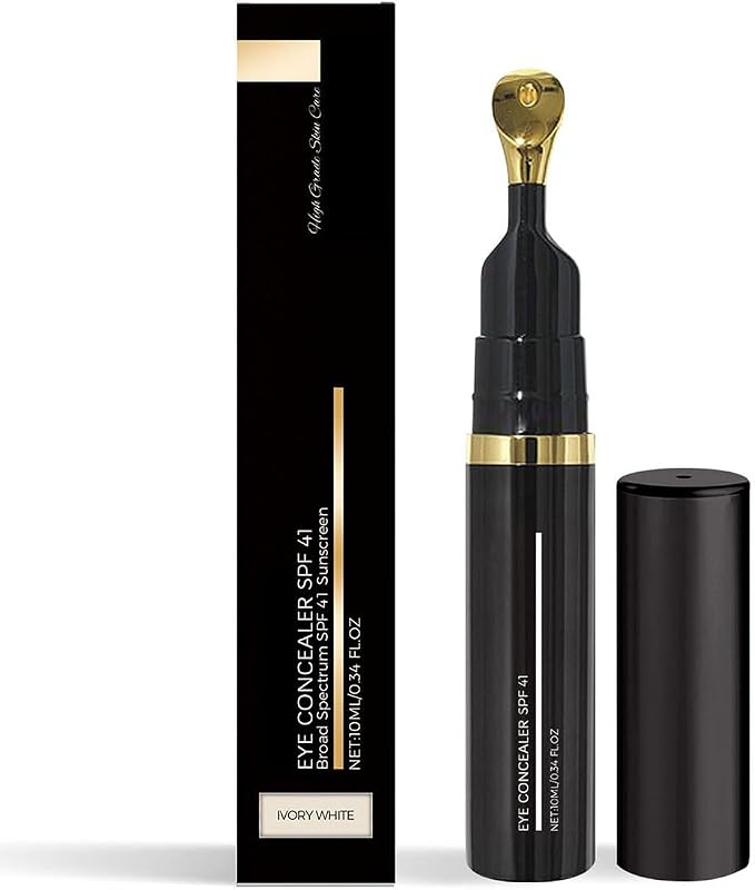 Corretivo para a região dos olhos Tiejdhr com FPS 41, Vitamina E e tonalidade Ivory White, 10 mL