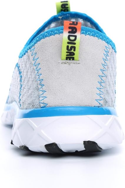 Men's Quick Drying Airy Mesh Aerobic Water Shoes (Light Gray / 8.5 D(M)US)