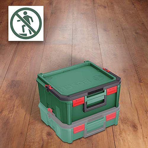 Bosch Home and Garden alet kutusu (elektrikli aletler için, SystemBox | M beden, aksesuar kutusu ile uyumlu, küçük ve orta, bandrollü