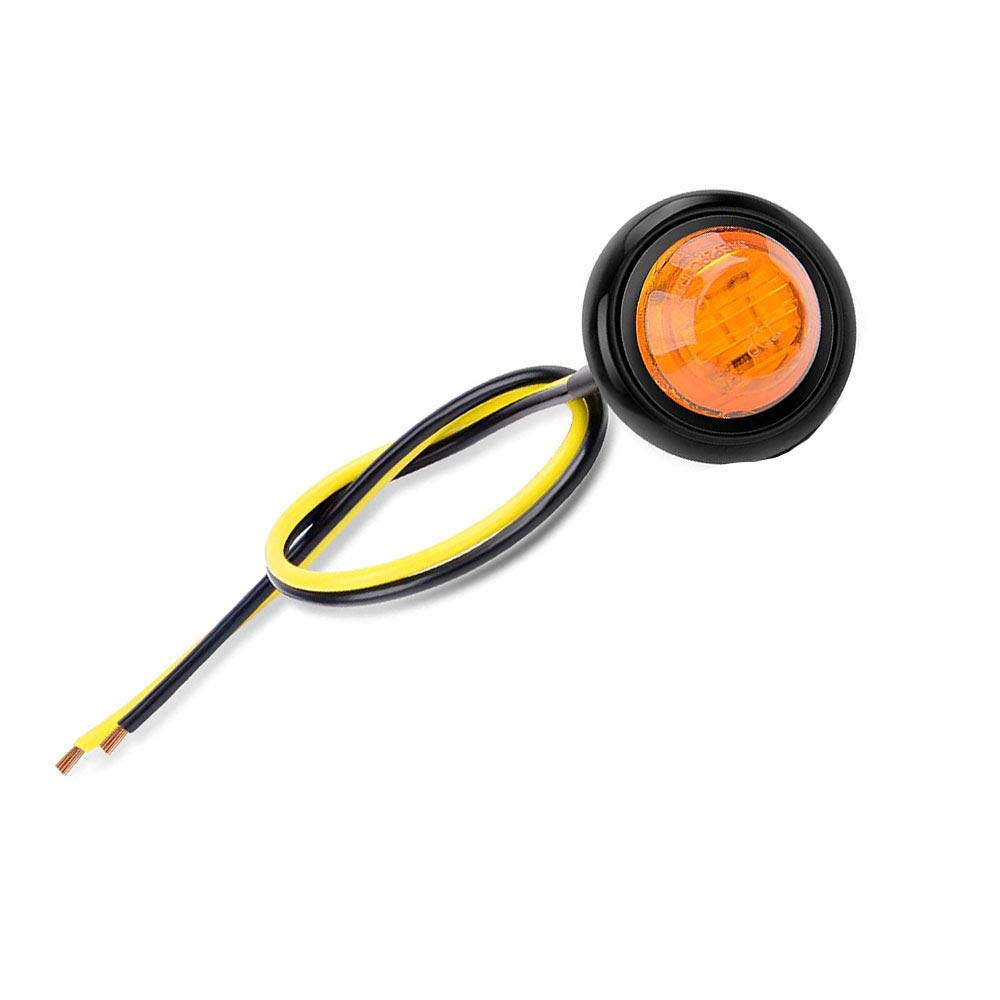 Feux De Gabarit Led 12v Feux De Gabarit Latéraux LED 12V/24V - Lot De 4 Pour Camion, Remorque, Van, Bus - Blanc Et Rouge Feu De Remorque