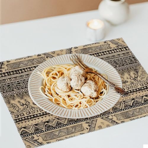 Set de table noir et bronze lot de 4 pour protéger votre table des rayures