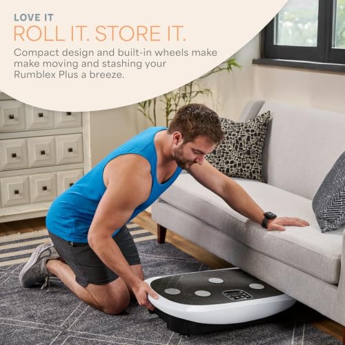 Image of Lifepro 4D Vibration Plate Exercise Machine - Triple Motor, 7 Presets, 60 Speeds Rumblex Plus /Pro Vibrating Platform with Wrist Remote - Whole Body Shaker Vibration Plate for Lymphatic Drainage