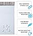 Amiff White Poly Bubble Mailers Self Seal, 12.5 x 18 Inch. Pack of 10 Bubble Packaging Envelopes for Shipping. Durable Padded Envelopes Waterproof. Self Seal Padded Mailers. Shipping Packages