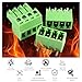 20 Pcs 3.81mm PCB Mount Screw Terminal Block Connector, 10 Pin 300V 8A Terminals for 28-16AWG Cable, Suitable for Home Appliances, Industrial Projuects