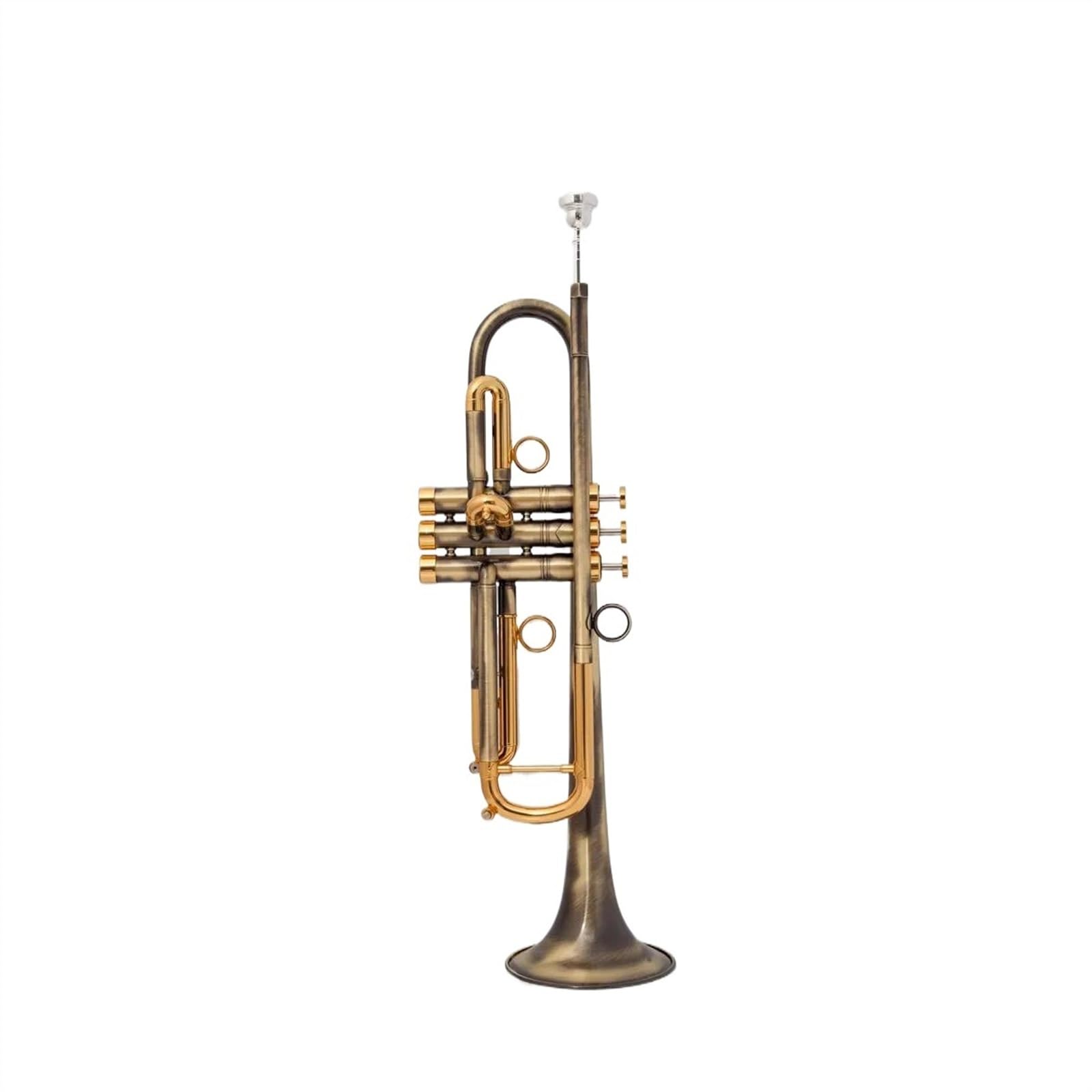 Trompeta Estándar Instrumentos Musicales Trompeta En Si Bemol De Latón Superficie De Simulación De Cobre Antiguo Trompeta En Si Bemol Pequeña Trompeta Profesional Para Principiantes