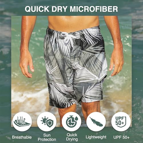 Image of Kanu Surf Men's Big Viper Extended Size Stripe Swim Trunk