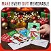 Iconikal 30-Pack Christmas Gift Card Money Holders with Envelopes 3.25x6.25-Inch 6 Festive Designs Holiday Cash Check Holder Party Favors