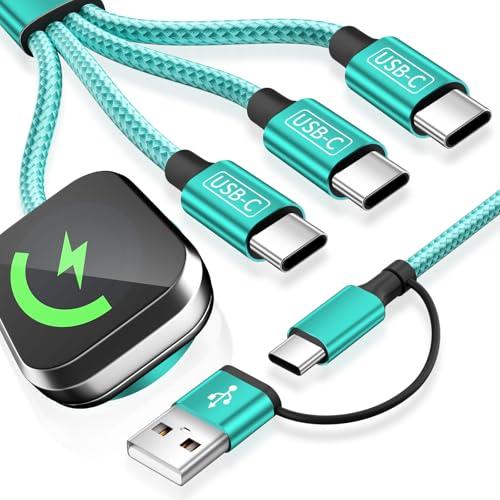 Image of 3 Type-C Ports 4-IN-2 Multi Charging Cable for iWatch Charger /iPhone 17-15