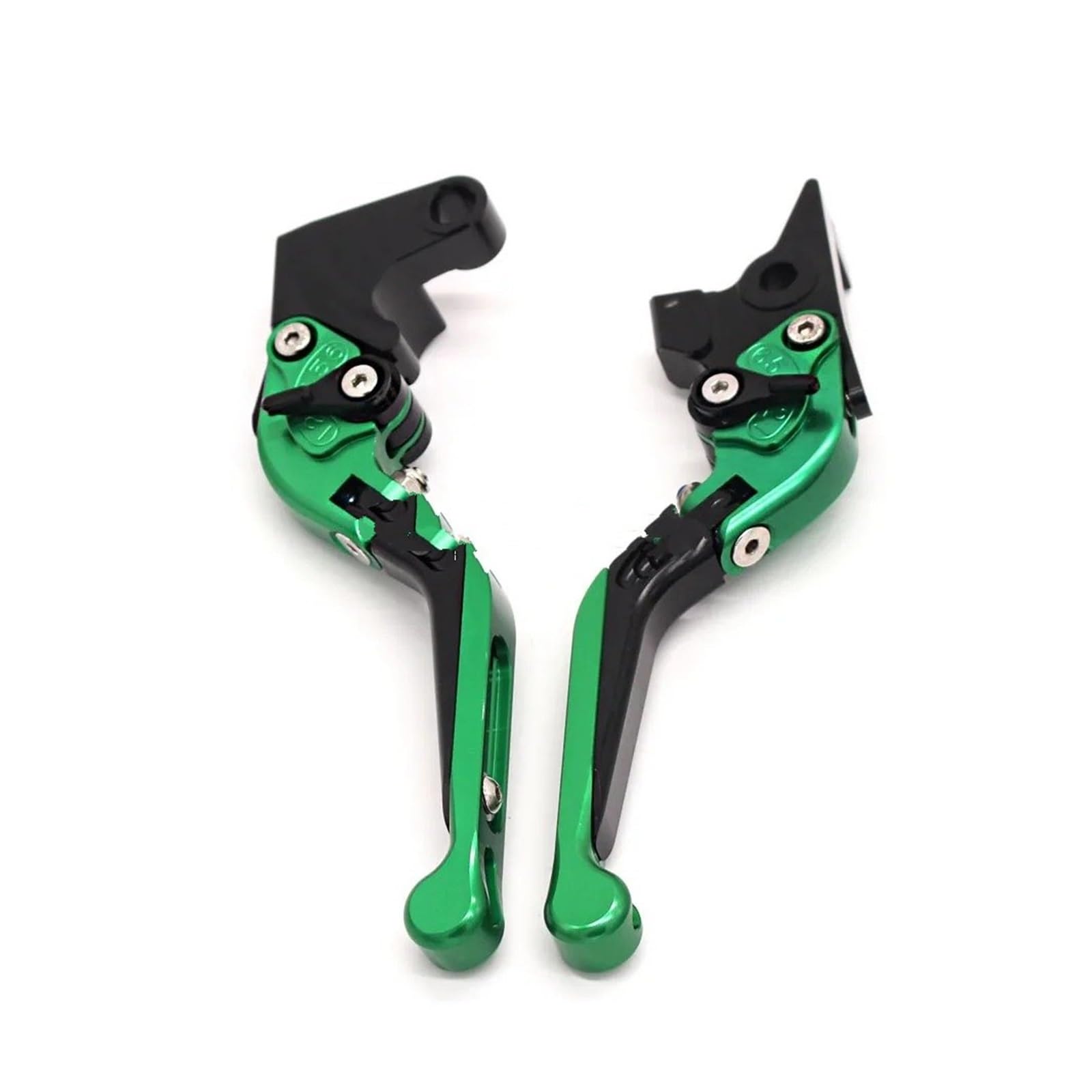 JWQEBNS Motorcycle Brake Clutch Levers for GSXR 600 750 1000 K1 K2 K3 K4 K5 K6 K7 K8 K9 Motorcycle Accessories CNC Adjustable Folding Brake Clutch Levers(Green)