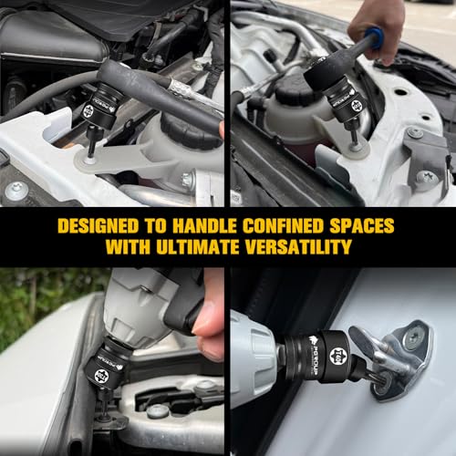 Drive Universal Swivel Impact Torx Socket Set, T30-T70, CR-MO Wobble Star Sockets With Hanging Bracket for Dead Angles - image 5