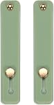 MECCANIXITY 2Pcs Phone Loop Finger Holder Silicone Phone Strap Grip Holder Cell Phone Grip Stand for Most Smartphones Black