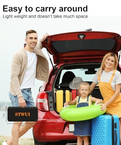 Image of STWUI Projector Screen with Stand - 100 Inch Outdoor Projector Screen Portable Projector Screens 16:9 4K HD Outdoor Movie Screen with Carry Bag Can Enioy Home Theater Projection Screen