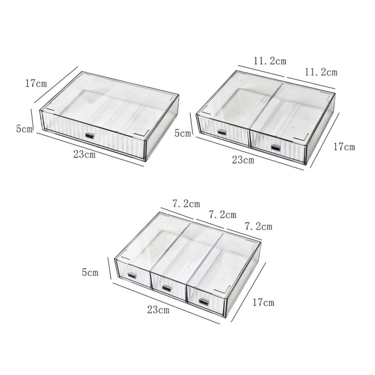 NUOBESTY Organiseur De Bureau À 3 Tiroirs Extensible Et Multicouche Boîte De Rangement Pour Maquillage Et Papeterie