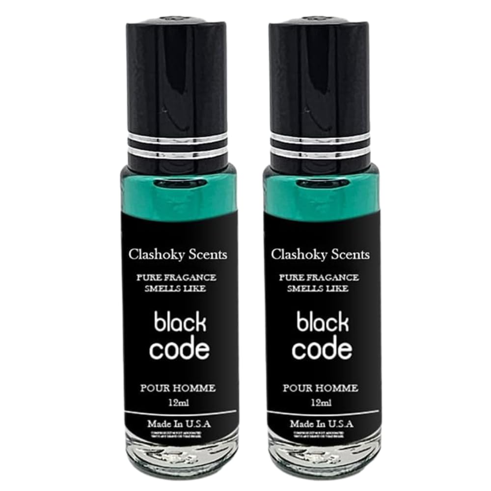 E de B Smell like Black Code Pour Homme Roll On Oil 12ml (Pack of 2)