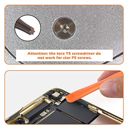 JOREST Enkele precisie schroevendraaier, T5 Torx beveiliging met een Spudger, laptop,enz., om onderdelen te repareren, reinigen, vervangen - Afbeelding 5