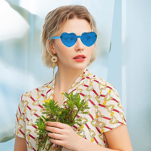 ZNHIS Heart Shaped Party Glasses - 3 Pairs, Colorful Sunglasses4