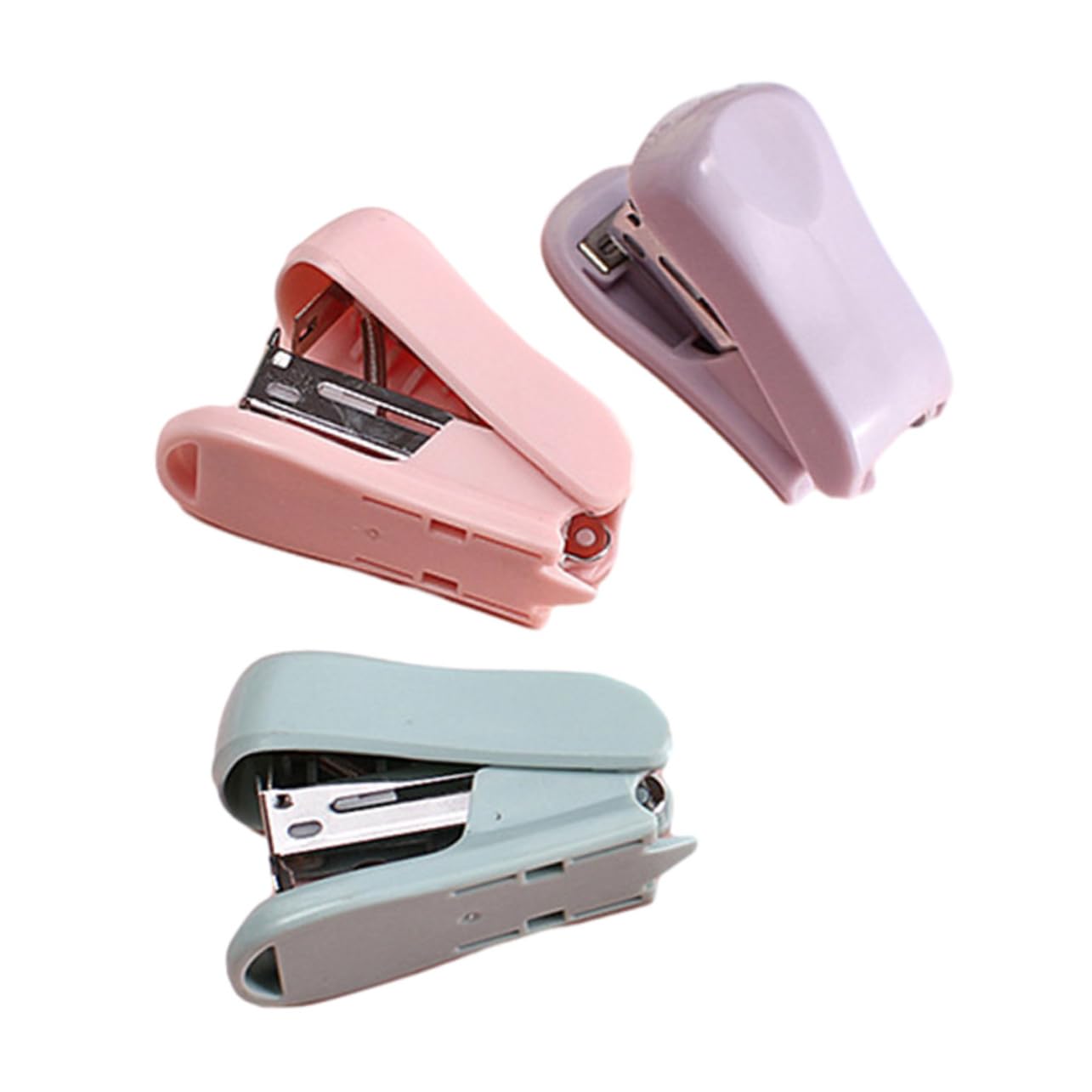 OSALADI 5 Set Cucitrice Manuale Ufficio Mini Cucitrice Estetica Custaggio Per Classe Per Studenti Piccola Forniture Di Cancelleria Mini Addominali 3 Pezzi * 5