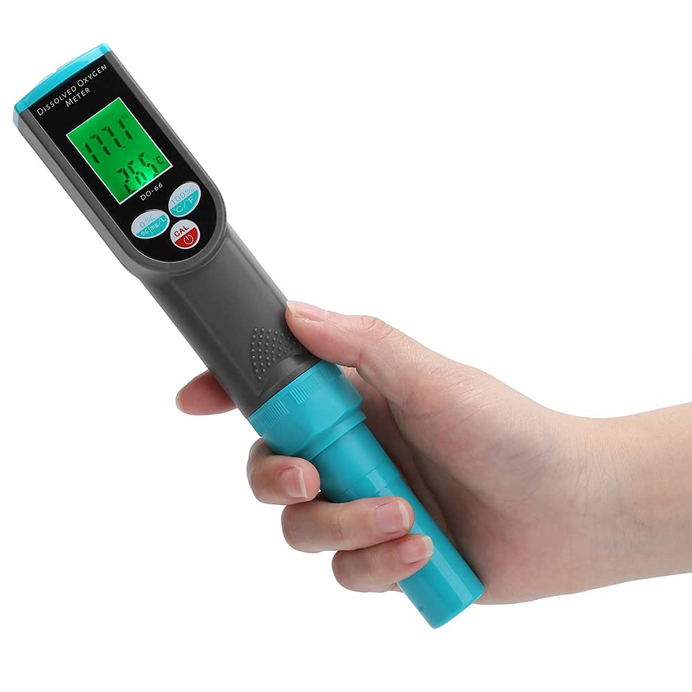 Miernik tlenu rozpuszczonego Tester jakości wody Podświetlenie kratowe Wyświetlacz LCD Miernik DO Wysoka dokładność pomiaru dla basenu akwakultury