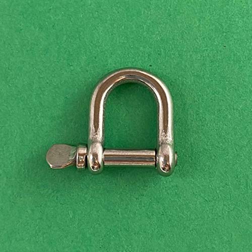US STAINLESS 5 Pieces Stainless Steel 316 Forged D Shackle 1/8" (3mm) Type K Marine Grade - Image 2