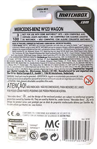 Matchbox Mercedes-Benz W123 Wagon 1:64 Metal Verde miniatura 2