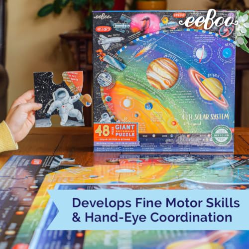 eeBoo Solar System 48 Giant Piece Children's Puzzle, 30" x 24" by eeBoo - Used condition - Image 9