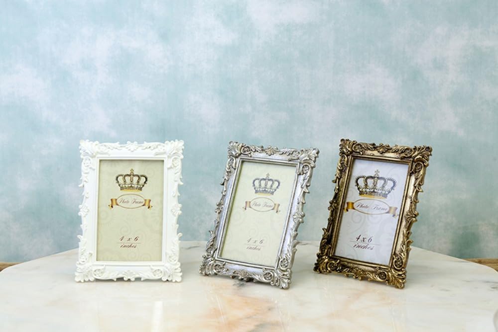 Akizuki Trading Royal Salon 1 Window Photo Frame (Rect) 4 x 6 Gold, 7.7 x 0.6 x 5.9 inches (19.5 x 1.5 x 15 cm), CX2028