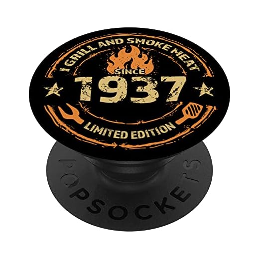 Yo asar y fumar carne desde 1937 - 85 cumpleaños PopSockets PopGrip Intercambiable