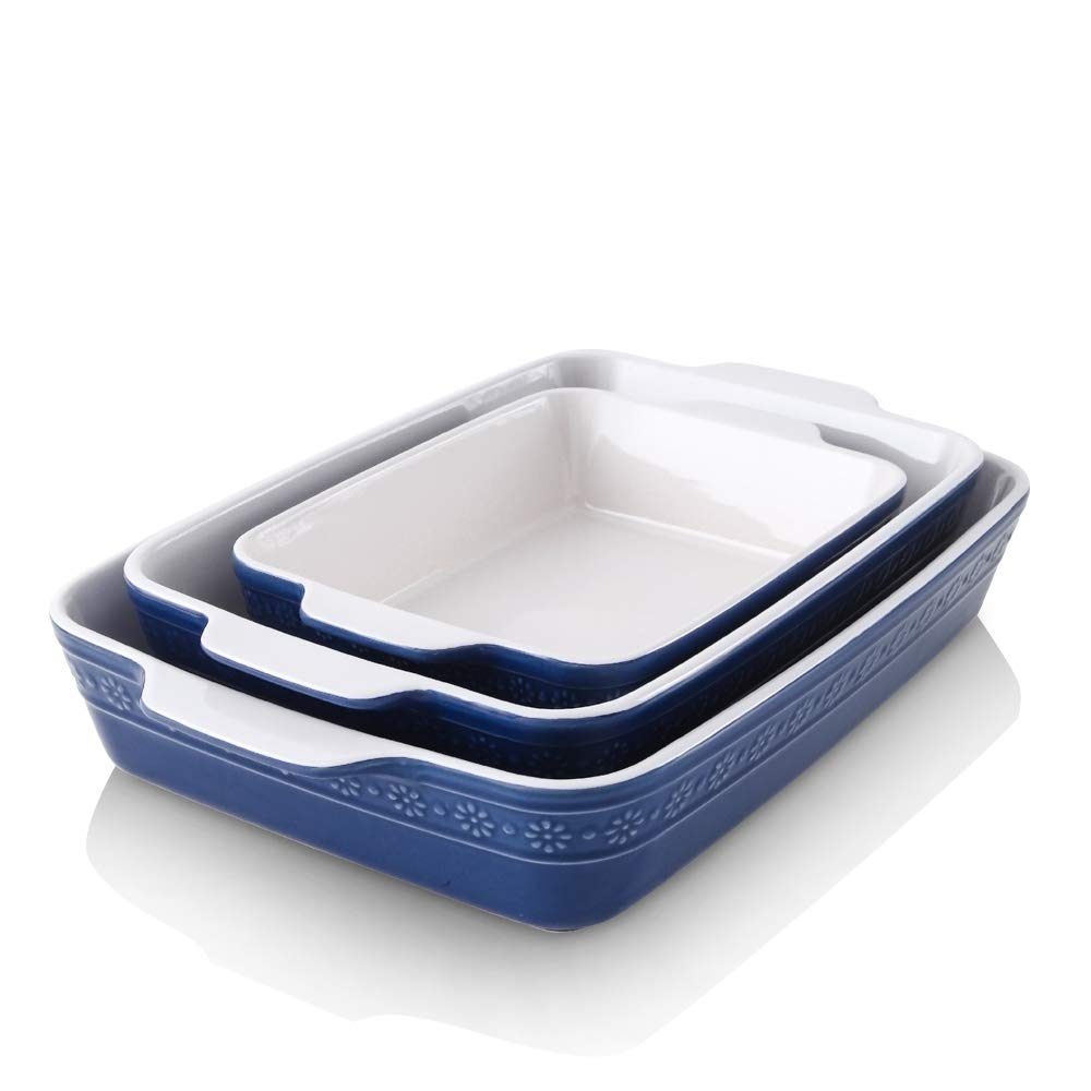 Koov Bakeware Sets Ceramic Baking Dish Set Rectangular Lasagna Pan