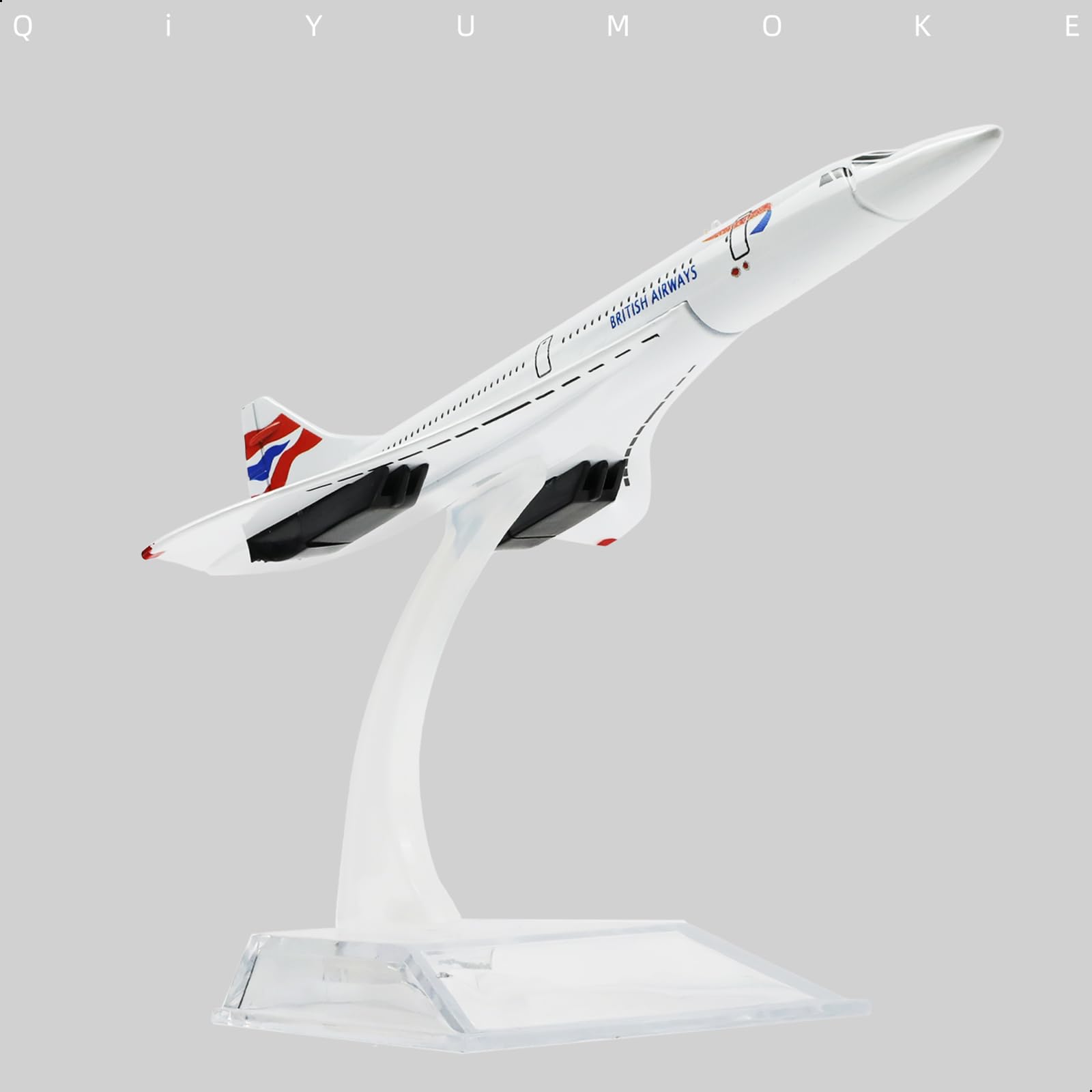 【値下げ】ブリティッシュエアウェイズ　コンコルド　クオリティダイキャスト Amazon.co.jp: QIYUMOKE 1/400スケール ブリティッシュエアウェイズ