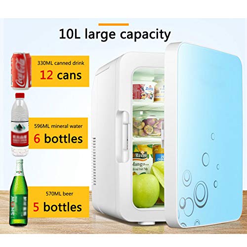 JTJxop Mini Fridge 10 Liter/12 Can AC/DC Portable Thermoelectric Cooler