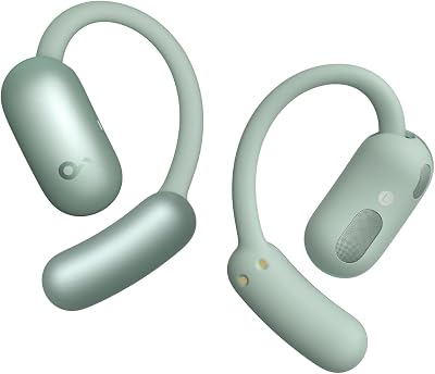 Soundcore AeroFit 2 de Anker, Auriculares Open-Ear, Ganchos de Oreja Ajustables, Ajuste, Graves Intensos, Audio Inalámbrico Hi-Res, Reproducción 42 H, Bluetooth 5.4, Carga Inalámbrica, IP55