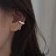 Silver Pearl Chain Ear Cuff