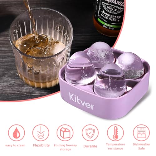 Bandejas para cubitos de hielo grandes redondas miniatura 4