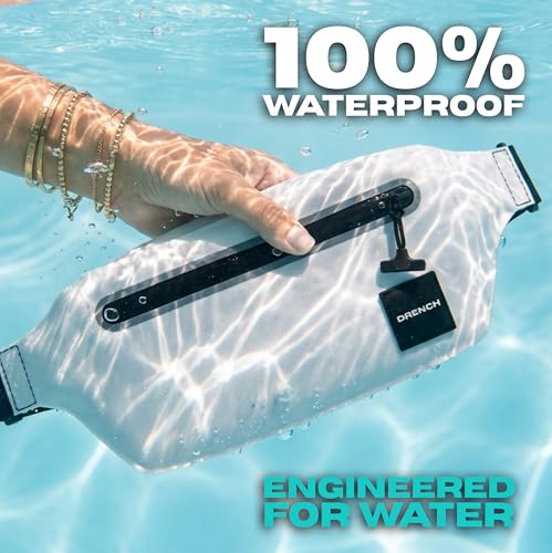 Image of DRENCH Waterproof Waist Pouch & Floating Phone Case Set | IPX8 Submersible Dry Bag Fanny Pack & Waterproof Belt Bag for Swimming, Boating, Yacht Trips, Resorts, SUP & Snorkeling | iPhone Pro Max