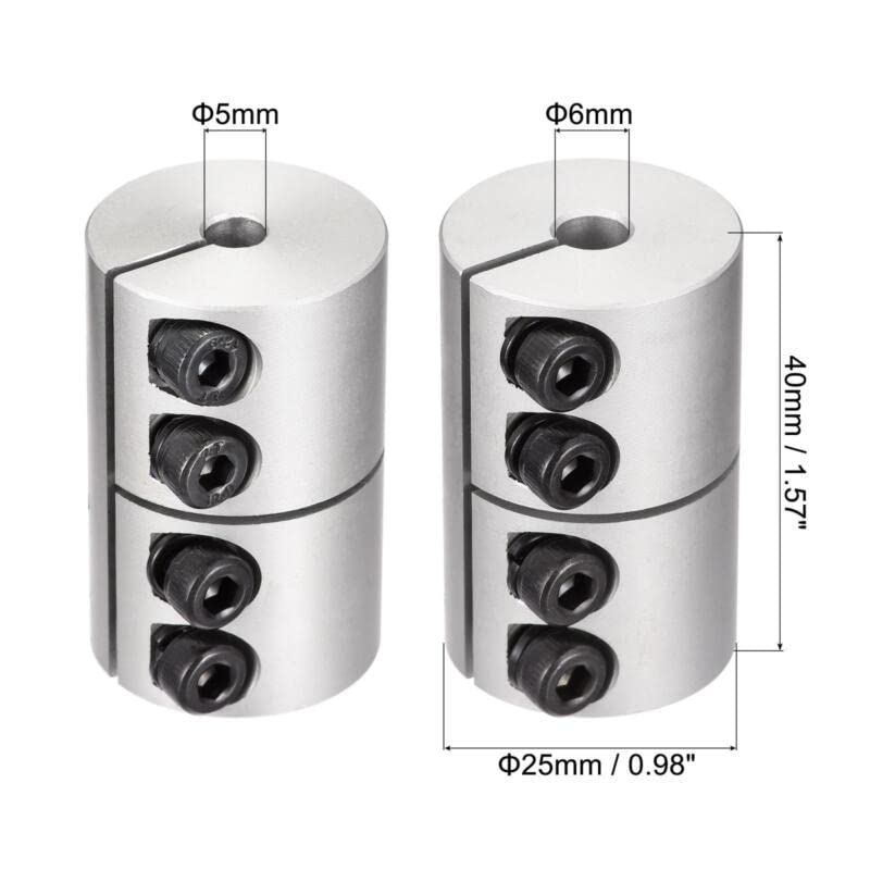 Tool parts Motor Shaft 5mm To 6mm Joint Helical Beam Coupler Coupling 25x40mm