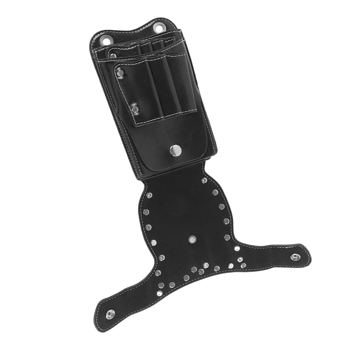 WANGCL Riñonera multifuncional para el cabello, kit de herramientas para tijeras para el cabello, funda de tijera, bolsa de tijeras para peluquería (negro)