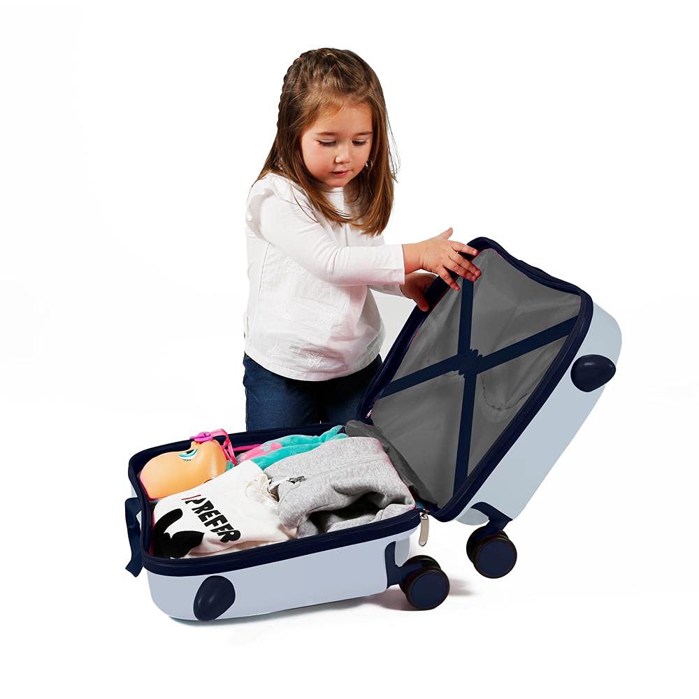 Enso Collect Moments, Valigia Per Bambini 2 Ruote Multidirezionali Ragazza, (Cian), 50x38x20 cms