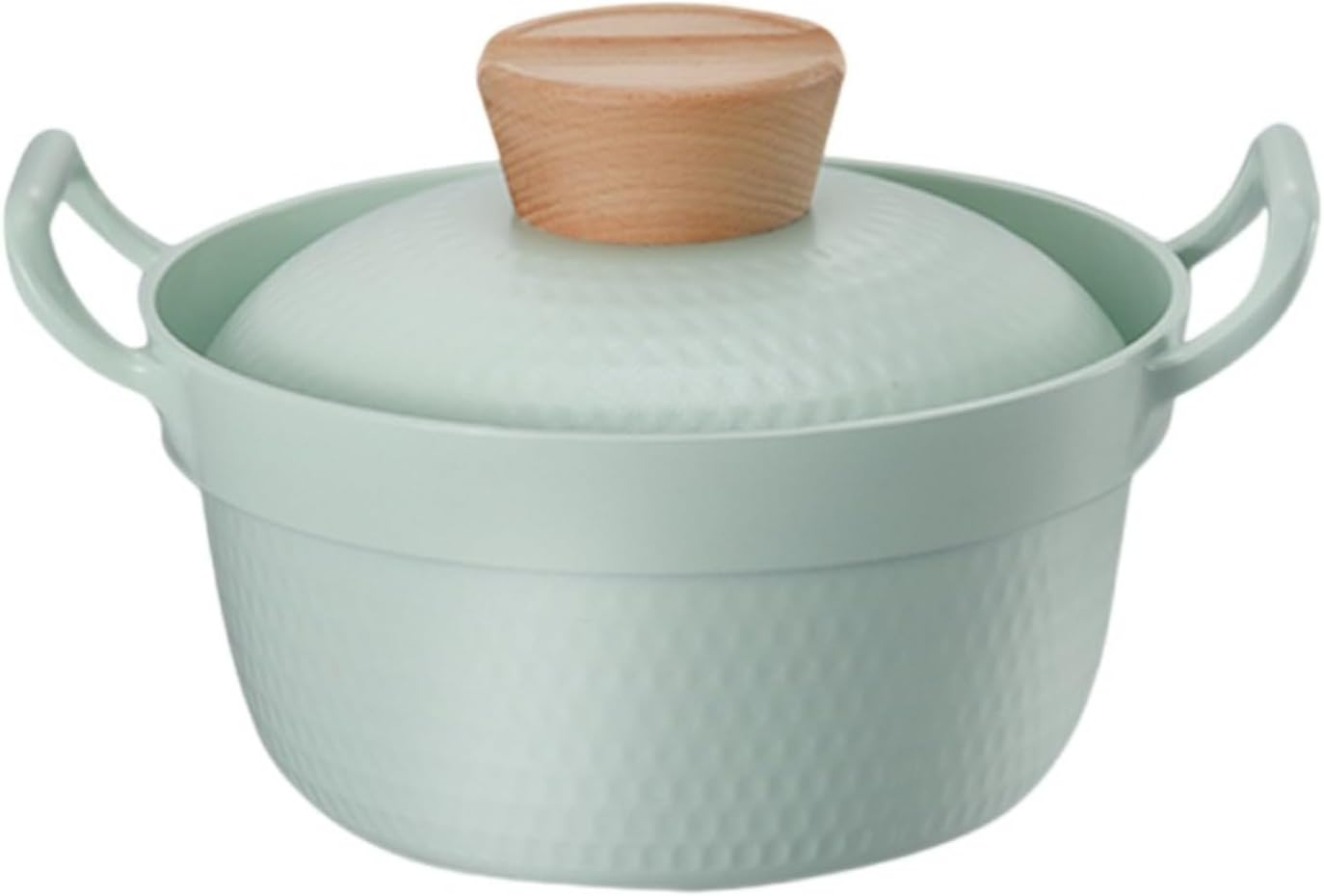 ラーメン鍋 ホーロー 一人鍋 IH対応 インスタントラーメン 蒸し器付き 蒸し煮可能 青色 (グリーンラーメン鍋)