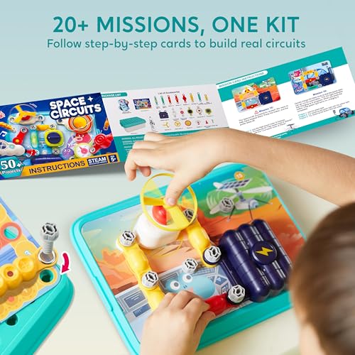 Klever Kits 50+ Projects Space Circuits - Electronics Kit for Kids with 46+ Components, Electronic STEM Toy Educational Science Kits for Kids Aged 5 6 7 8+ - Image 5