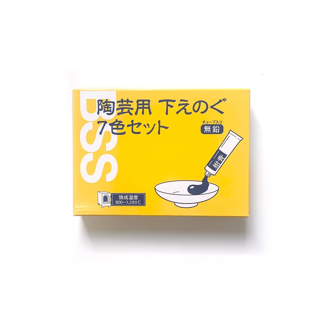 画材まとめ Amazon | BSS 陶芸用 下絵の具 7色セット チューブ入り 無鉛