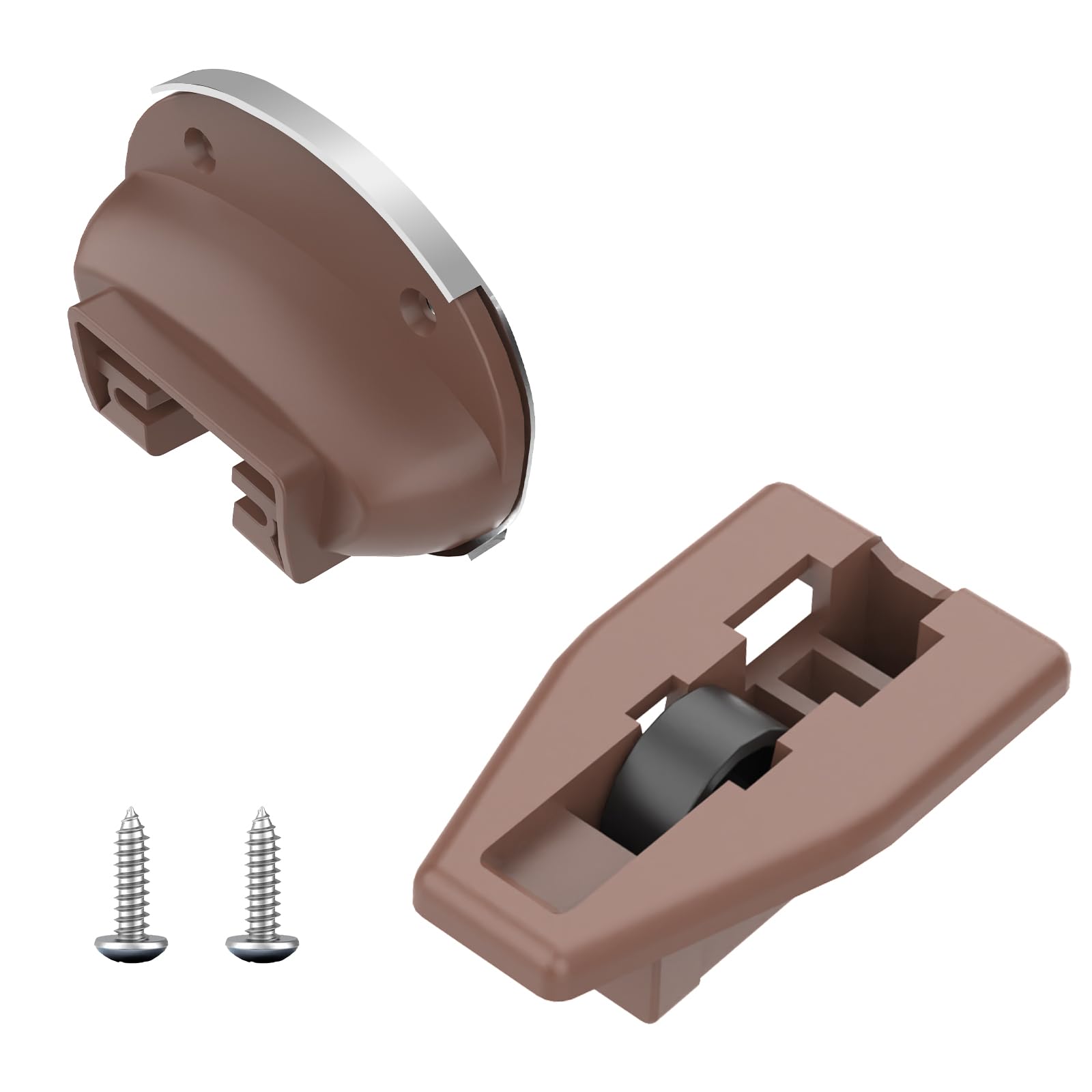 Rite-Trak II Replacement 1 Set Drawer Guide Kit, Enhanced Commercial Slide Style Drawers Compatible with Rite-Trak II Model #168 with Metal Back Plate and Drawer Stop with Roller