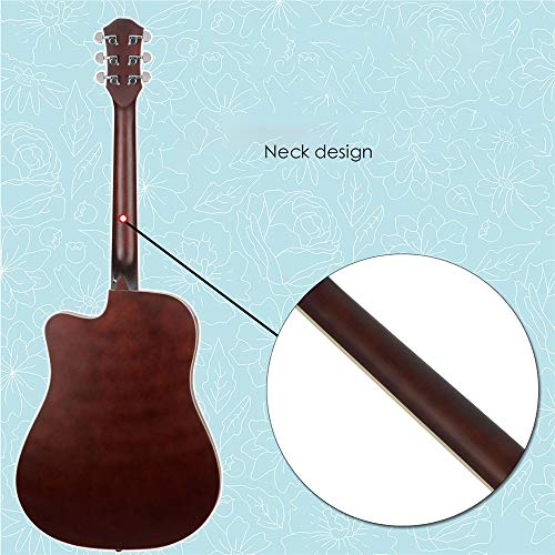 JTRHD Guitare Acoustique 41 Pouces Guitare Folk Couleur Soleil Débutant Étudiant Guitare Instrument pour Adultes et Enfants (Couleur : Natural, Size : 41 inches) - Les Beatles, Paul McCartney, John Lennon, RIngo Starr, George Harrison JTRHD Guitare Acoustique 41 Pouces Guitare Folk Couleur Soleil Débutant Étudiant Guitare Instrument pour Adultes et Enfants (Couleur : Natural, Size : 41 inches) – Image 6